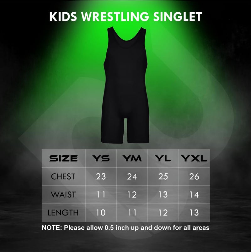 2BOLD Store Wrestling Singlet For Kids,MMA Powerlifting, Wrestling, Athletic, Body Suit, Youth Breathable Singlet - Image 3